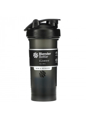 Blender Bottle, Classic With Loop, Black, 28 oz (828 ml)