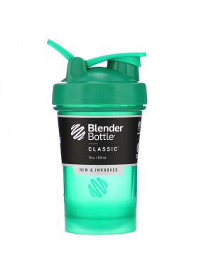 Blender Bottle, Classic With Loop, Emerald Green, 20 oz