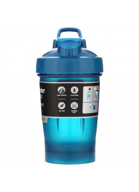 Blender Bottle, Classic With Loop, Ocean Blue, 20 oz