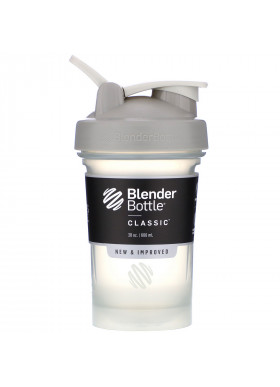 Blender Bottle, Classic With Loop, Pebble Grey,  20 oz