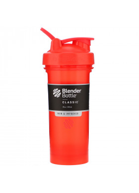 Blender Bottle, Classic With Loop, Red, 28 oz (828 ml)