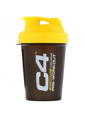 Cellucor, C4, SmartShake Shaker Cup, Black/Yellow, 20 oz (600 ml)