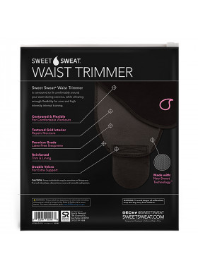 Sports Research, Sweet Sweat Waist Trimmer, Large, Black & Pink, 1 Belt