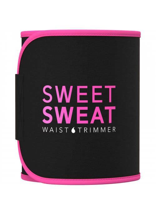 Sports Research, Sweet Sweat Waist Trimmer, Large, Black & Pink, 1 Belt