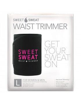 Sports Research, Sweet Sweat Waist Trimmer, Large, Black & Pink, 1 Belt