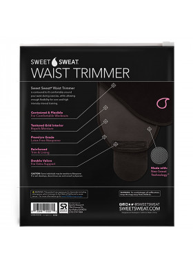 Sports Research, Sweet Sweat Waist Trimmer, Medium, Black & Pink, 1 Belt