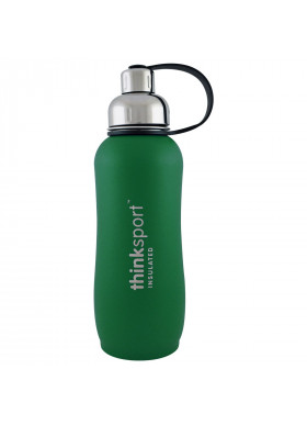 Think, Thinksport, Insulated Sports Bottle, Green, 25 oz (750ml)