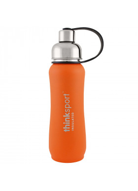 Think, Thinksport, Insulated Sports Bottle, Orange, 17 oz (500ml)