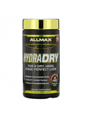 ALLMAX Nutrition, HydraDry, Ultra-Potent Diuretic + Electrolyte Stabilizer, 84 Tablets