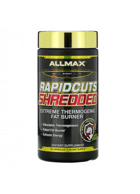 ALLMAX Nutrition, Rapidcuts Shredded, A True All-In-One Fat Burner, 90 Capsules