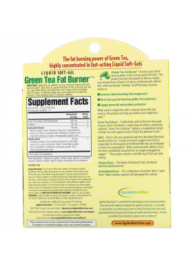 appliednutrition, Green Tea Fat Burner, 30 Fast-Acting Liquid Soft-Gels