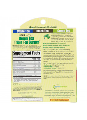 appliednutrition, Green Tea Triple Fat Burner, 30 Liquid Softgels