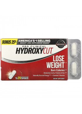 Hydroxycut, Pro Clinical Hydroxycut, Lose Weight, 20 Rapid-Release Capsules