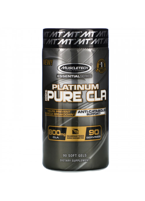Muscletech, Essential Series, Platinum 100% Pure CLA, 800 mg, 90 Soft Gel Caps