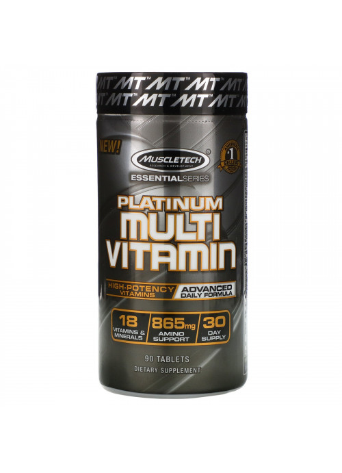 Muscletech, Essential Series, Platinum Multi Vitamin, 90 Tablets