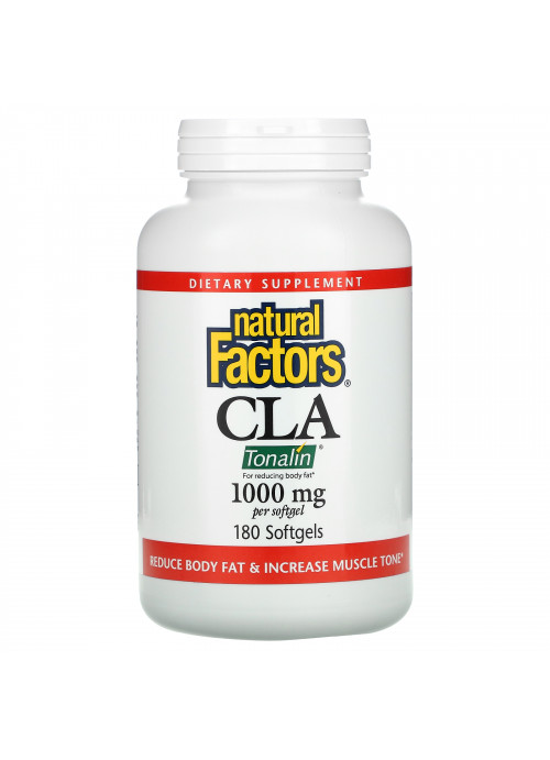 Natural Factors, CLA, Conjugated Linoleic Acid Blend, 1,000 mg, 180 Softgels