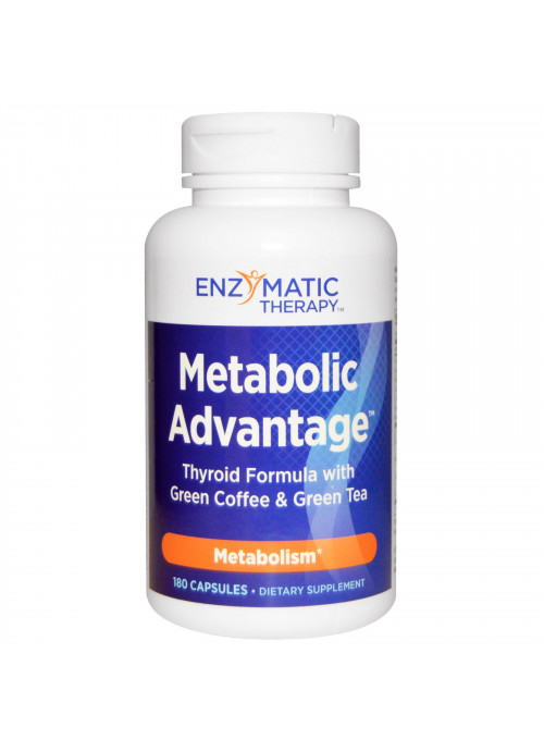 Nature's Way, Metabolic Advantage, Thyroid Formula with Green Coffee & Green Tea, Metabolism, 180 Capsules