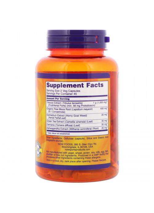 Now Foods, Sports, Tribulus Extreme, 90 Veg Capsules