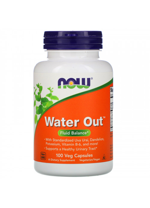 Now Foods, Water Out, Fluid Balance, 100 Veg Capsules