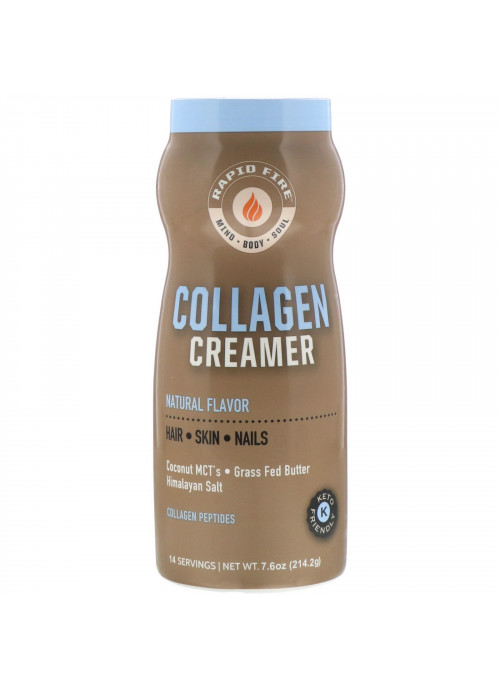 RAPIDFIRE, Collagen Creamer, Natural Flavor, 7.6 oz (214.2 g)