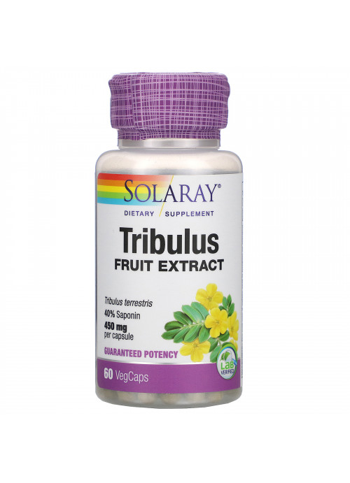 Solaray, Tribulus Fruit Extract, 450 mg, 60 VegCaps