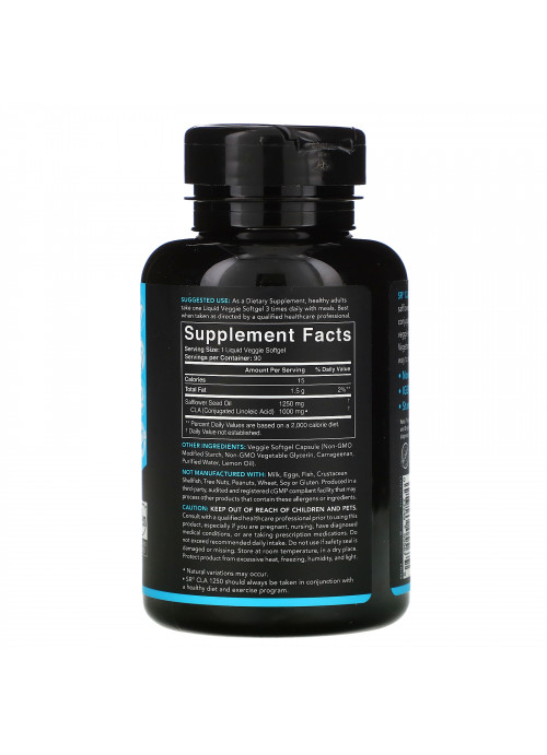 Sports Research, CLA 1250, Plant Based, 1,250 mg, 90 Veggie Softgels