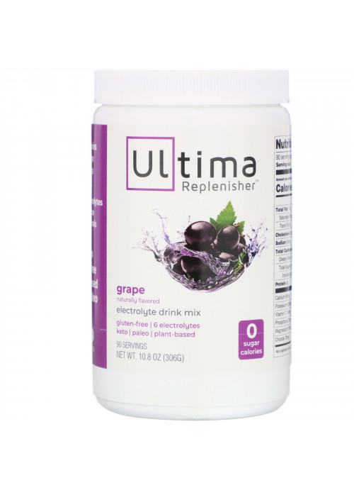 Ultima Replenisher, Electrolyte Drink Mix, Grape, 10.8 oz (306 g)
