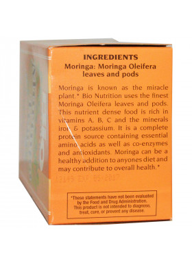 Bio Nutrition, Moringa Tea, 30 Tea Bags, 2.1 oz (58.8 g)