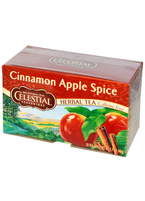 Celestial Seasonings, Cinnamon Apple Spice, Caffeine Free, 20 Tea Bags, 1.7 oz (48 g)