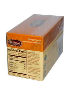 Celestial Seasonings, Herbal Tea, Bengal Spice, Caffeine Free, 20 Tea Bags, 1.7 oz (47 g)