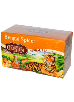 Celestial Seasonings, Herbal Tea, Bengal Spice, Caffeine Free, 20 Tea Bags, 1.7 oz (47 g)