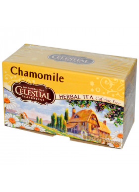 Celestial Seasonings, Herbal Tea, Caffeine Free, Chamomile, 20 Tea Bags, 0.9 oz (25 g)