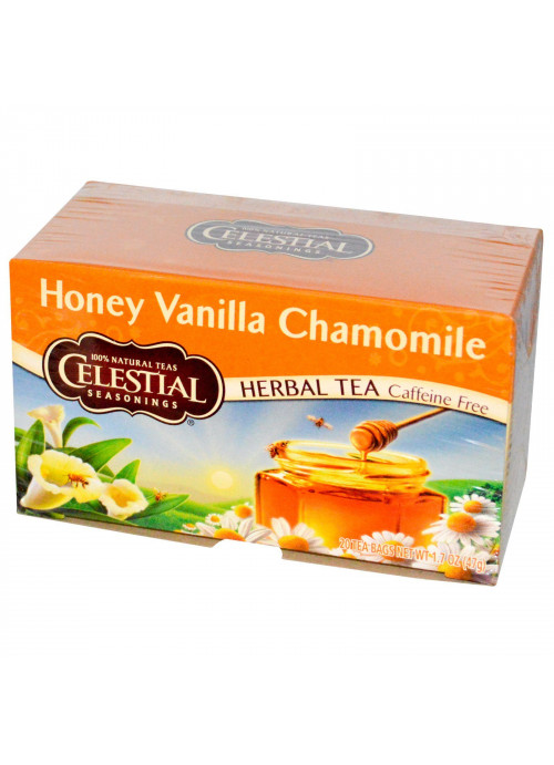 Celestial Seasonings, Herbal Tea, Caffeine Free, Honey Vanilla Chamomile, 20 Tea Bags, 1.7 oz (47 g)