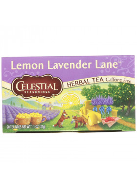 Celestial Seasonings, Herbal Tea, Lemon Lavender Lane, Caffeine Free, 20 Tea Bags, 1.1 oz (31 g)