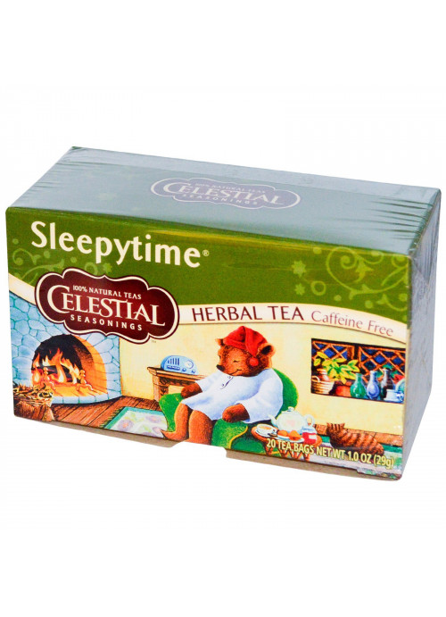 Celestial Seasonings, Herbal Tea, Sleepytime, Caffeine Free, 20 Tea Bags, 1.0 oz (29 g)