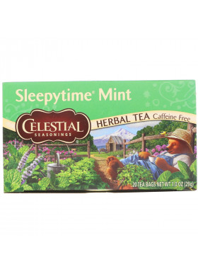 Celestial Seasonings, Herbal Tea, Sleepytime Mint, Caffeine Free, 20 Tea Bags, 1.0 oz (29 g)