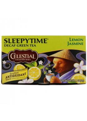 Celestial Seasonings, Sleepytime Green Lemon Jasmine, Decaf, 20 Tea Bags, 1.1 oz (31 g)