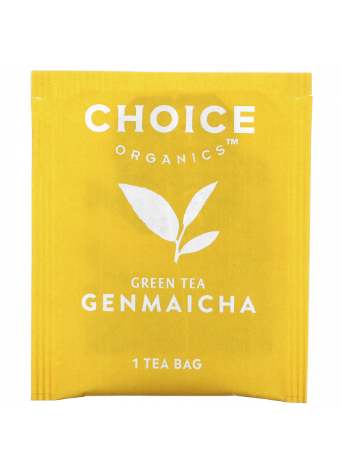Choice Organic Teas, Green Tea,  Genmaicha, 16 Tea Bags, 1.02 oz (29 g)