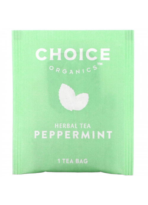 Choice Organic Teas, Herbal Tea, Peppermint, 16 Tea Bags, .60 oz (17 g)