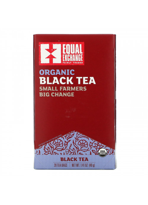 Equal Exchange, Organic Black Tea, 20 Tea Bags, 1.41 oz (40 g)