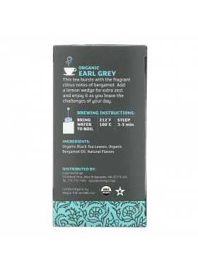 Equal Exchange, Organic Earl Grey, Black Tea, 20 Tea Bags, 1.41 oz (40 g)