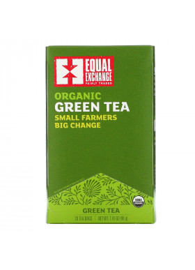 Equal Exchange, Organic Green Tea, 20 Tea Bags, 1.41 oz (40 g)