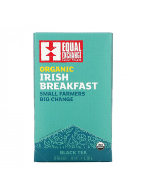 Equal Exchange, Organic Irish Breakfast, Black Tea, 20 Tea Bags, 1.41 oz (40 g)