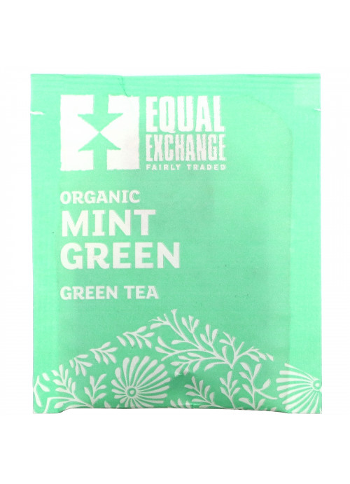 Equal Exchange, Organic Mint Green, Green Tea, 20 Tea Bags, 1.41 oz (40 g)