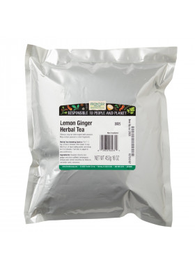 Frontier Natural Products, Lemon Ginger Herbal Tea, 16 oz (453 g)