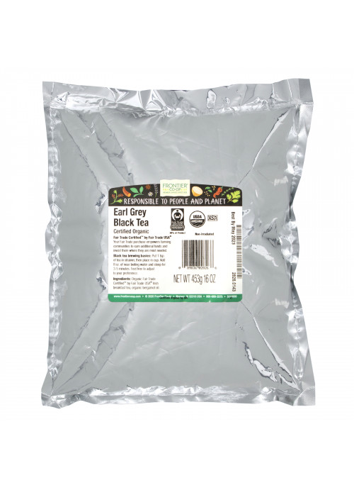 Frontier Natural Products, Organic Earl Grey Black Tea, 16 oz (453 g)
