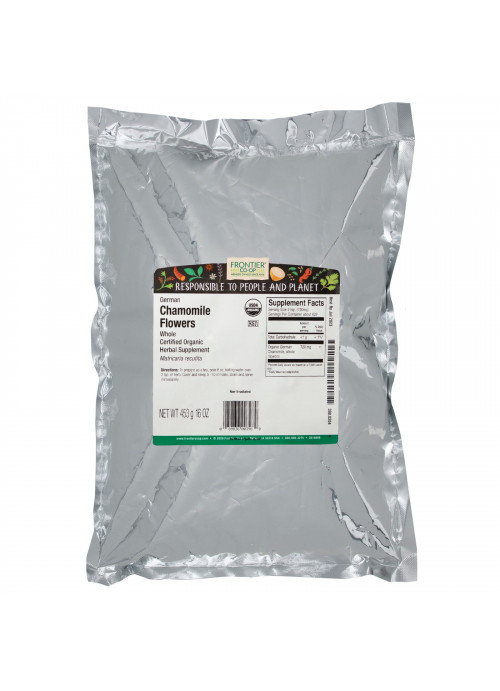 Frontier Natural Products, Organic Whole German Chamomile Flowers, 16 oz (453 g)
