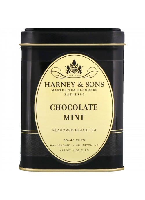 Harney & Sons, Black Tea, Chocolate Mint, 4 oz