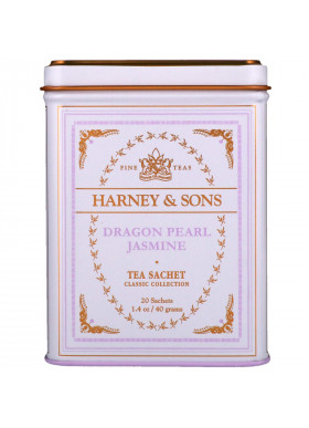 Harney & Sons, Fine Teas, Dragon Pearl Jasmine, 20 Tea Sachets, 1.4 oz (40 g)