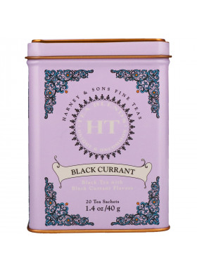 Harney & Sons, HT Tea Blend, Black Currant Tea, 20 Tea Sachets, 1.4 oz (40 g)